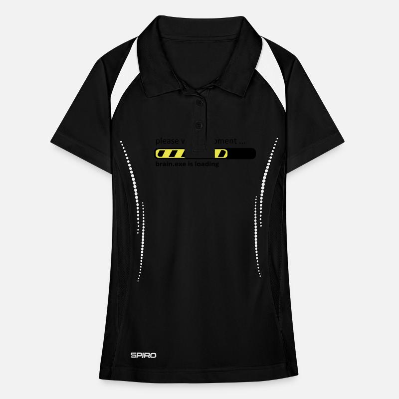 brain.exe is loading Brain Loading Geek Women's Polo breathable