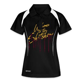 Graffiti Drops Shitshow - Women's Polo breathable - black/white - Front