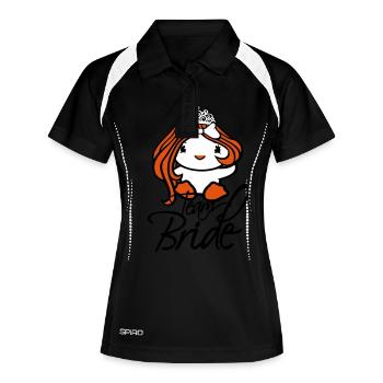 Duck Team Bride Bachelor Party Bride Princess Queen Crown - Women's Polo breathable - black/white - Front