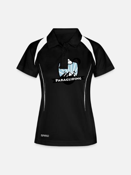 Paragliding / Paraglider Logo - Women's Polo breathable - black/white