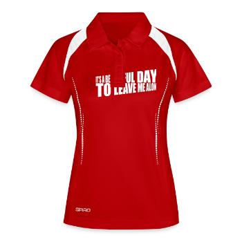 leave me alone day - Women's Polo breathable - red/white - Front