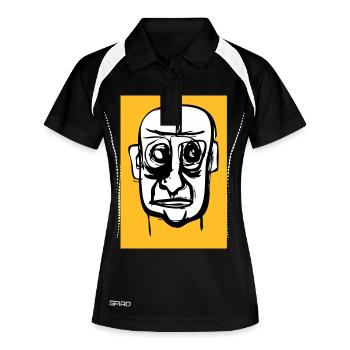 Kaput Face - Polo respirant Femme - noir/blanc - Devant