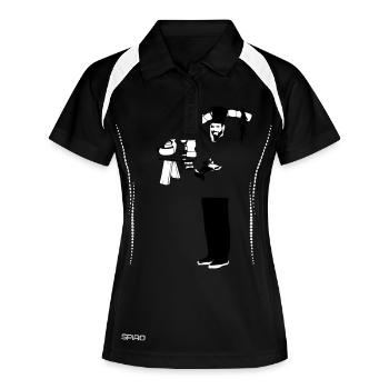 Restaurant Koch Chef gourmet Grillmeister - Women's Polo breathable - black/white - Front