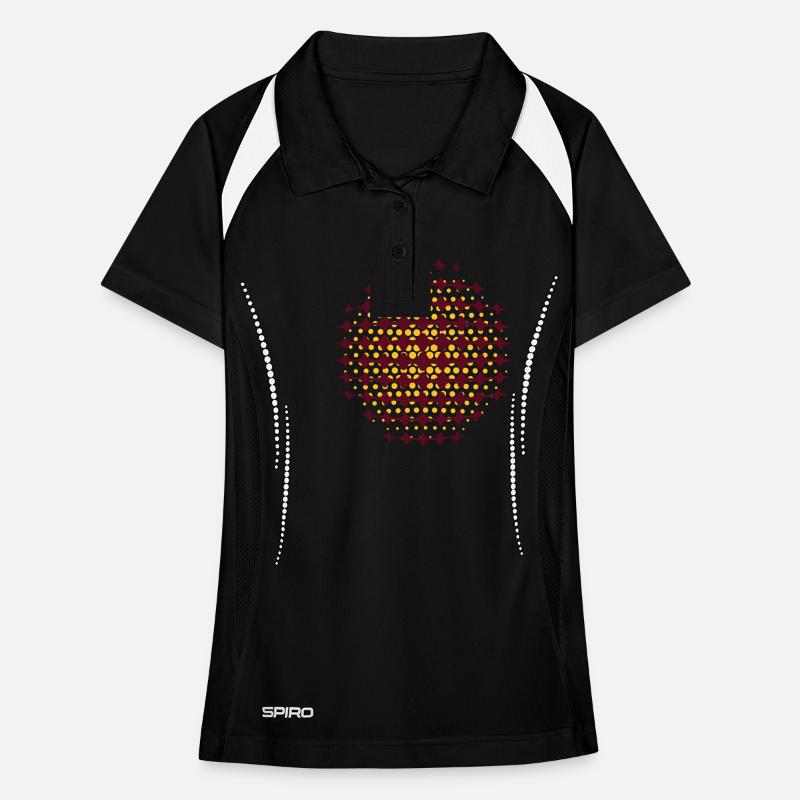 FUNKY DISCO SPACE SUPERNOVA (FR) - MOIRE PATTERNS Polo respirant Femme