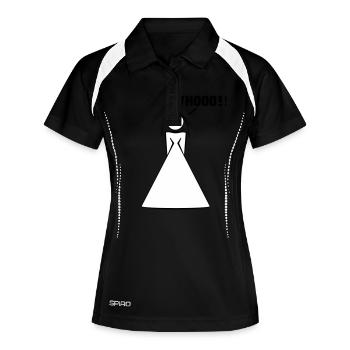 bride / bride to be / wife to be 2c whoo - Polo respirant Femme - noir/blanc - Devant
