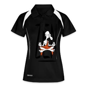 zen_2 - Polo respirant Femme - noir/blanc - Devant