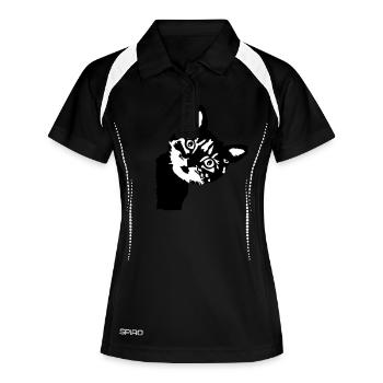 Cat, cute kitten - 2 colors - Women's Polo breathable - black/white - Front