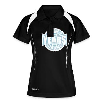 in dog years Dead - Women's Polo breathable - black/white - Front