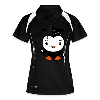 Bird Graduation College Graduation Hat School - Women's Polo breathable - black/white - Front