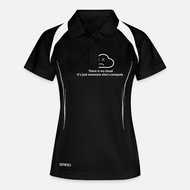 There is no cloud - Women's Polo breathable - black/white