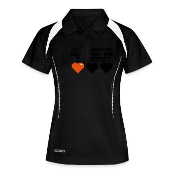 il m'en reste une(vie) - Polo respirant Femme - noir/blanc - Devant