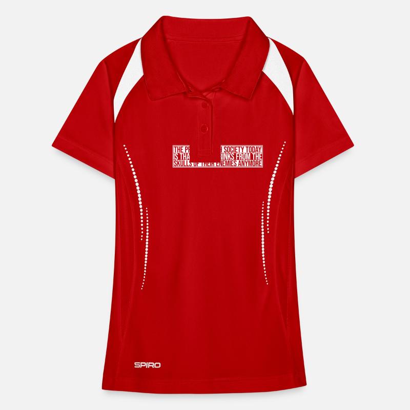 drinks from enemies skulls Women's Polo breathable