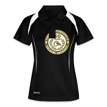 Tapferkeitsmedaille 50 Jahre Goldene Hochzeit 3C - Women's Polo breathable - black/white - Front