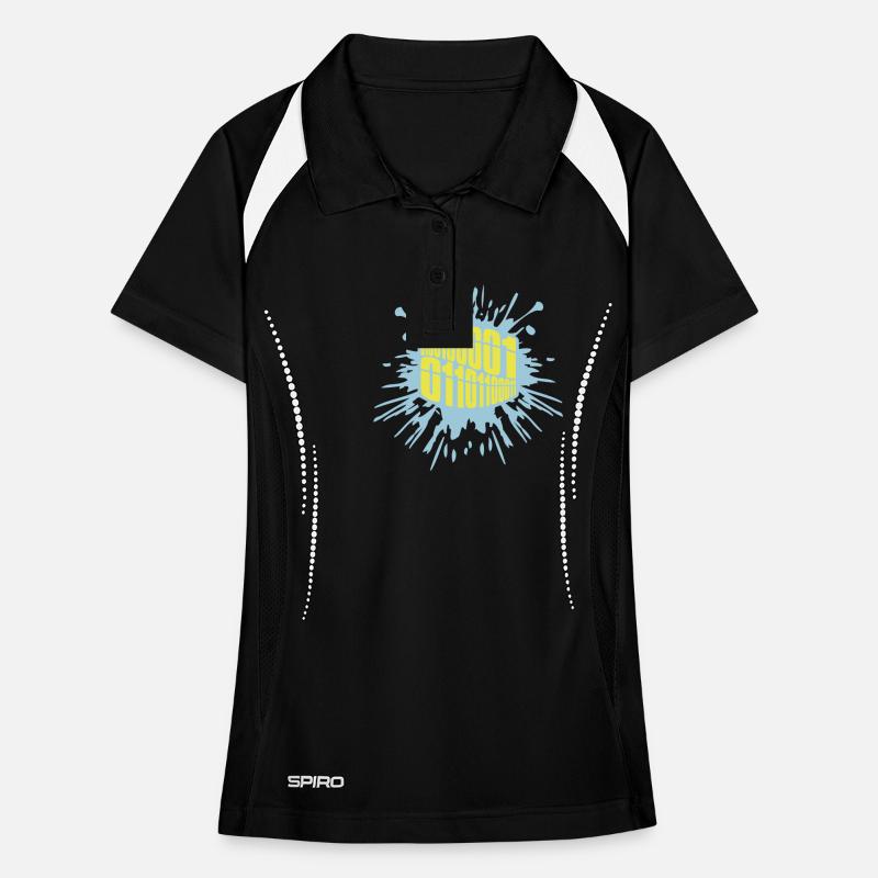 Binär Code Programm Sprache Frauen Polo atmungsaktiv