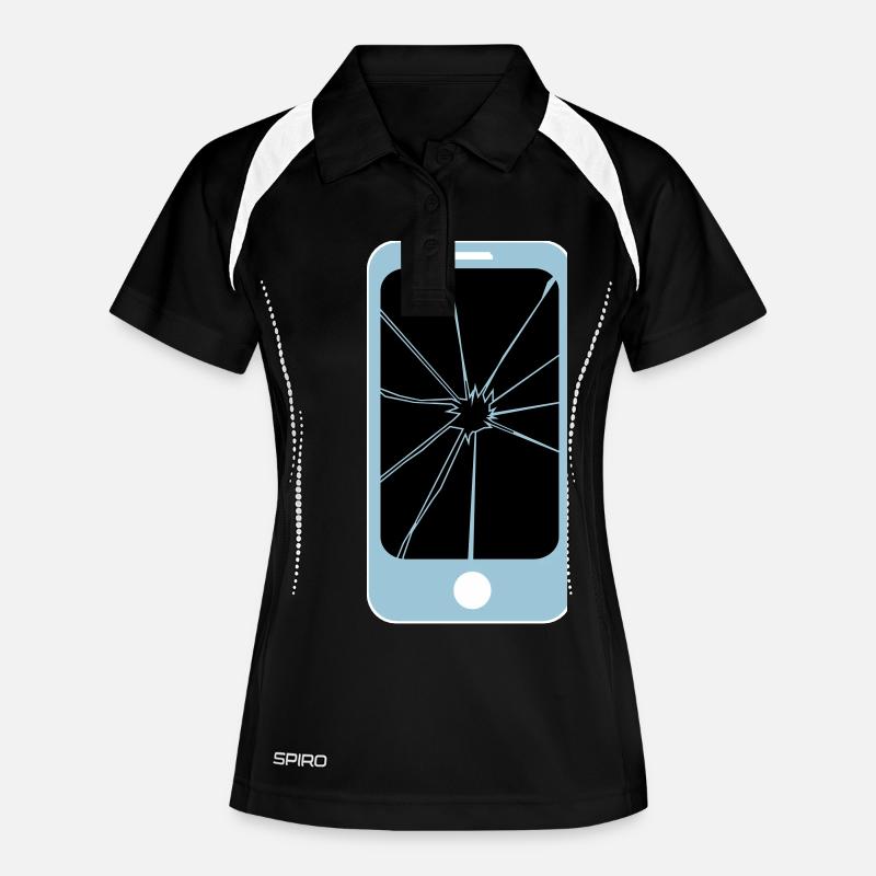 spider app - Women's Polo breathable - black/white