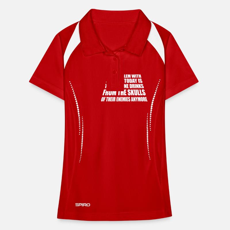 drinks from enemies skulls Women's Polo breathable