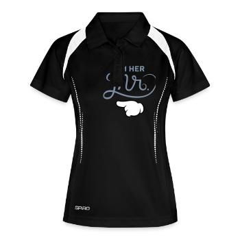 I\'m His Mr. (Comic Hand) - Part 2 - Polo respirant Femme - noir/blanc - Devant