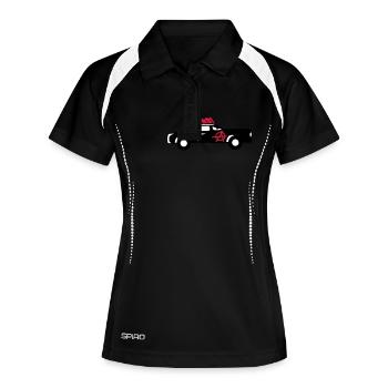 Punk Car - Polo respirant Femme - noir/blanc - Devant