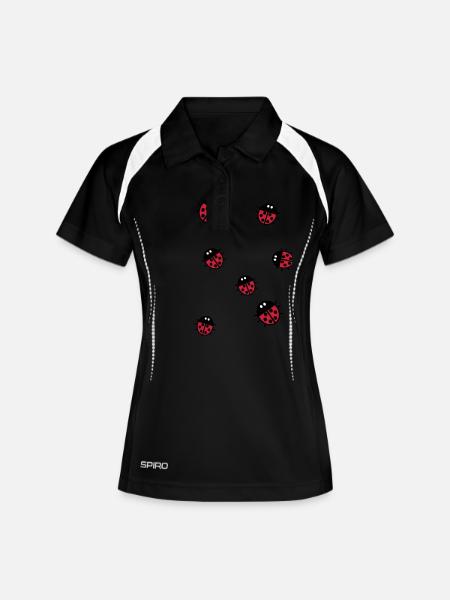 ladybirds - Women's Polo breathable - black/white