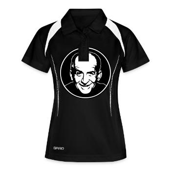 simplement louis - Polo respirant Femme - noir/blanc - Devant