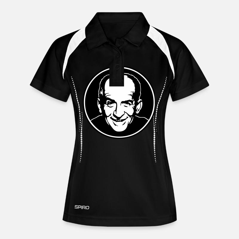 simplement louis - Polo respirant Femme - noir/blanc