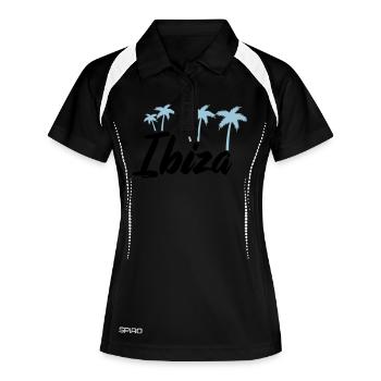 Ibiza - Polo respirant Femme - noir/blanc - Devant