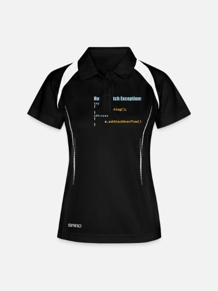 Programmierer, Software, Informatik, Developer - Frauen Polo atmungsaktiv - Schwarz/Weiß