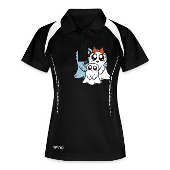 Couple Parents Fantômes Enfant - Polo respirant Femme - noir/blanc - Devant
