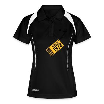 Birthday T-Shirt 1978 - Women's Polo breathable - black/white - Front