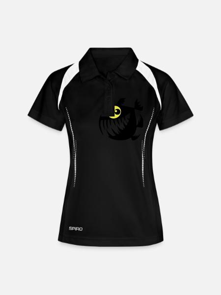Merry Perry - Women's Polo breathable - black/white