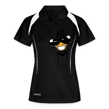 Funny ostrich EMU funny cool sunglasses - Women's Polo breathable - black/white - Front