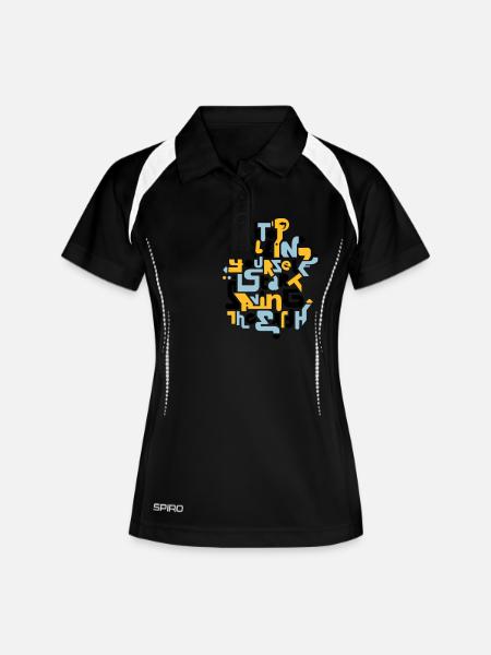 stopkillingyaself_3f - Women's Polo breathable - black/white