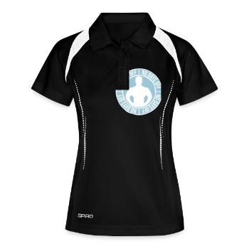 pas de jours de congé devis - Polo respirant Femme - noir/blanc - Devant