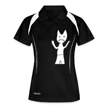 garçon poubelle - Polo respirant Femme - noir/blanc - Devant