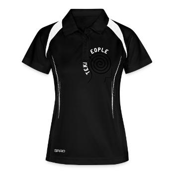 Tekno people head - Women's Polo breathable - black/white - Front