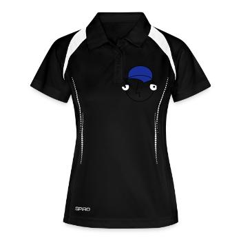Boiteuse-o - Polo respirant Femme - noir/blanc - Devant