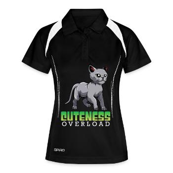 Cats Overdose Cuteness - Women's Polo breathable - black/white - Front