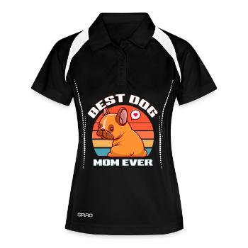 Best Dog Mom - Women's Polo breathable - black/white - Front