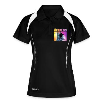 Apres ski - Polo respirant Femme - noir/blanc - Devant