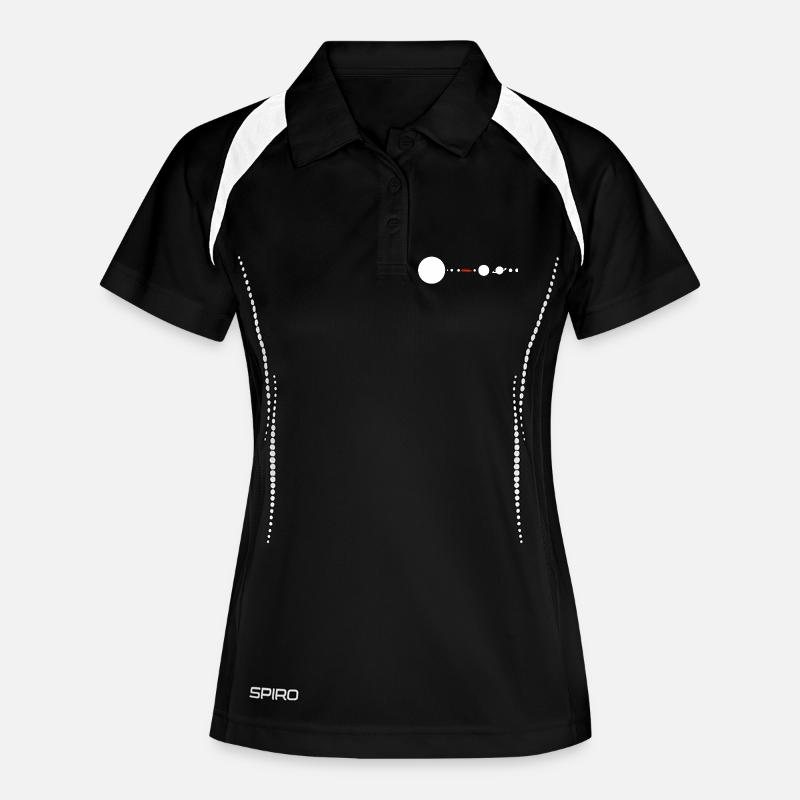 Tesla in Space Solar System SpaceX - Women's Polo breathable - black/white