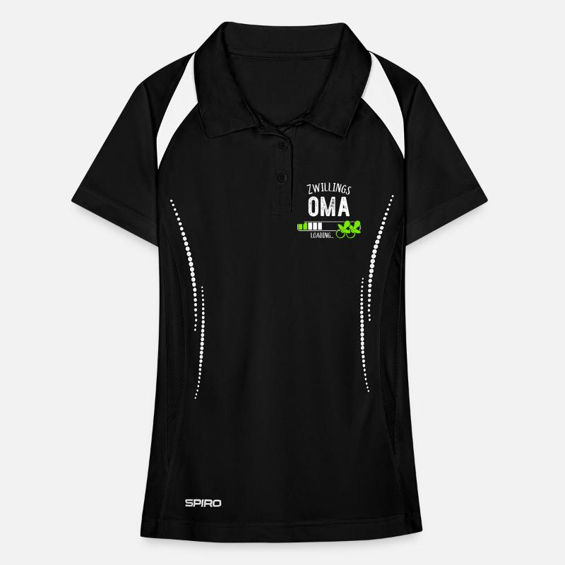 Zwillingsoma Loading Oma Großmutter Zwillinge Frauen Polo atmungsaktiv