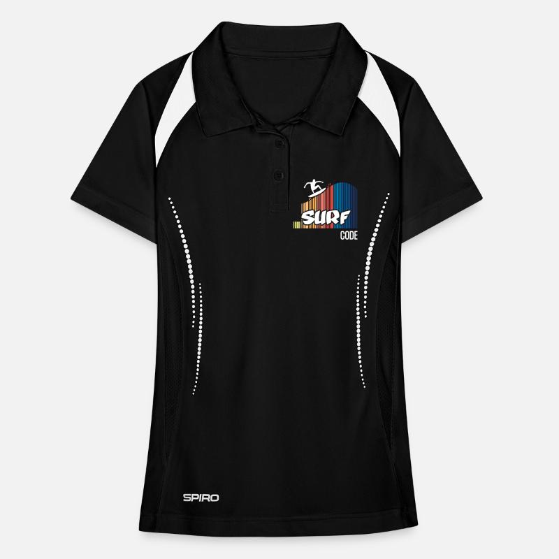 Surf Code (dark) Women's Polo breathable