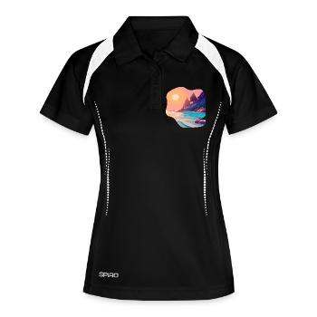 Sunrise Sea Island Holiday - Women's Polo breathable - black/white - Front