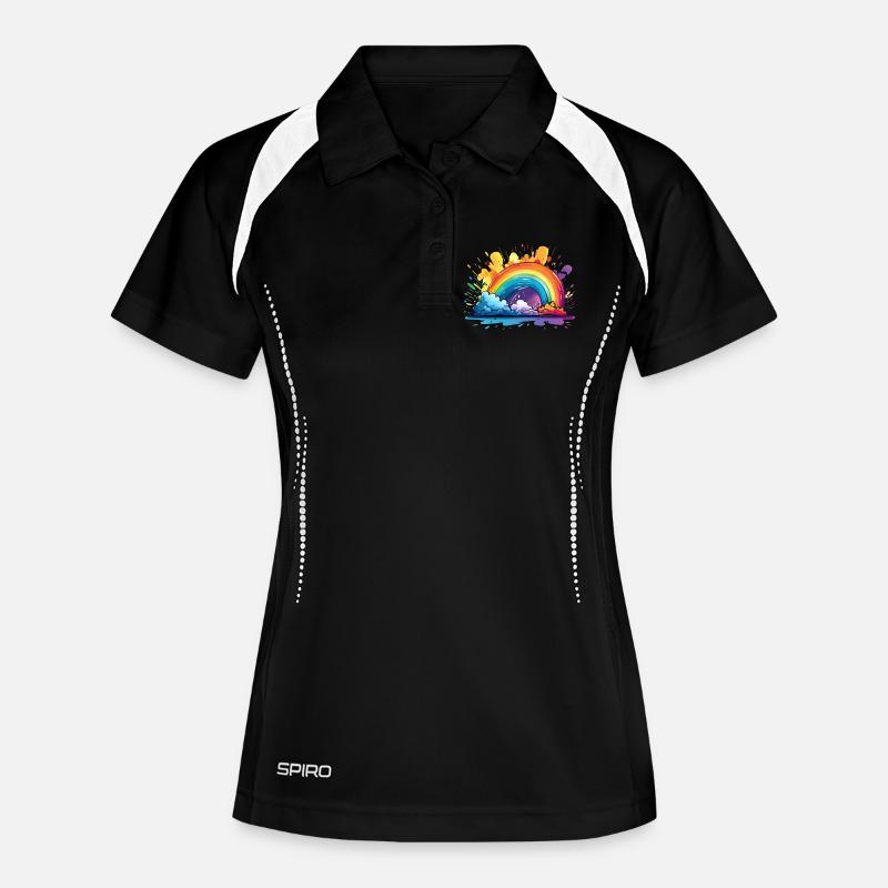 Your Rainbow - Women's Polo breathable - black/white
