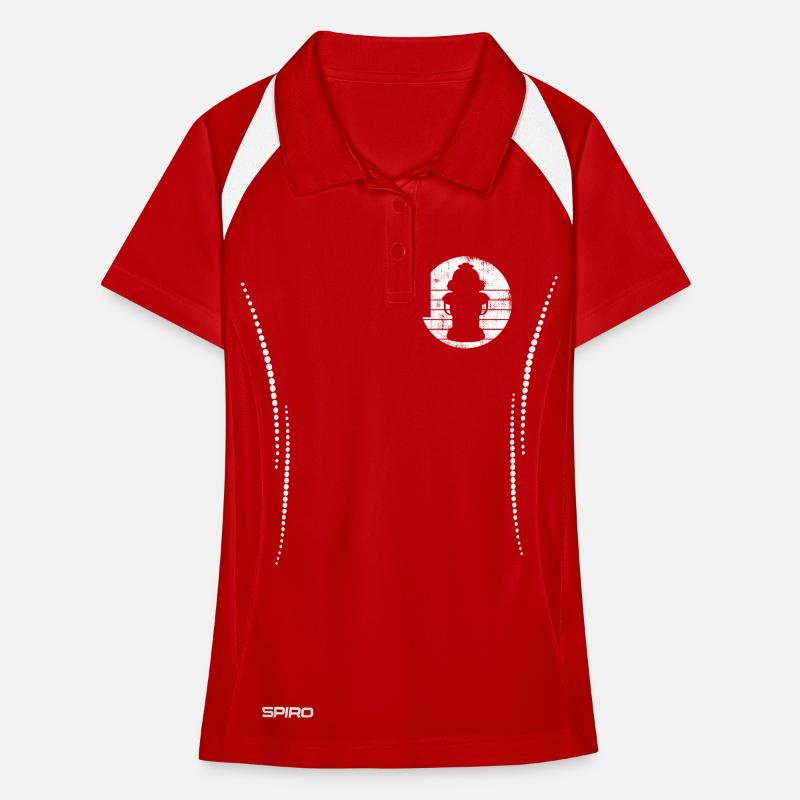 Fire Hydrant Drawing Women's Polo breathable