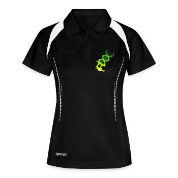 Kitesurfer, Stunt Wave, Wakeboard, Water Sports - Women's Polo breathable - black/white - Front
