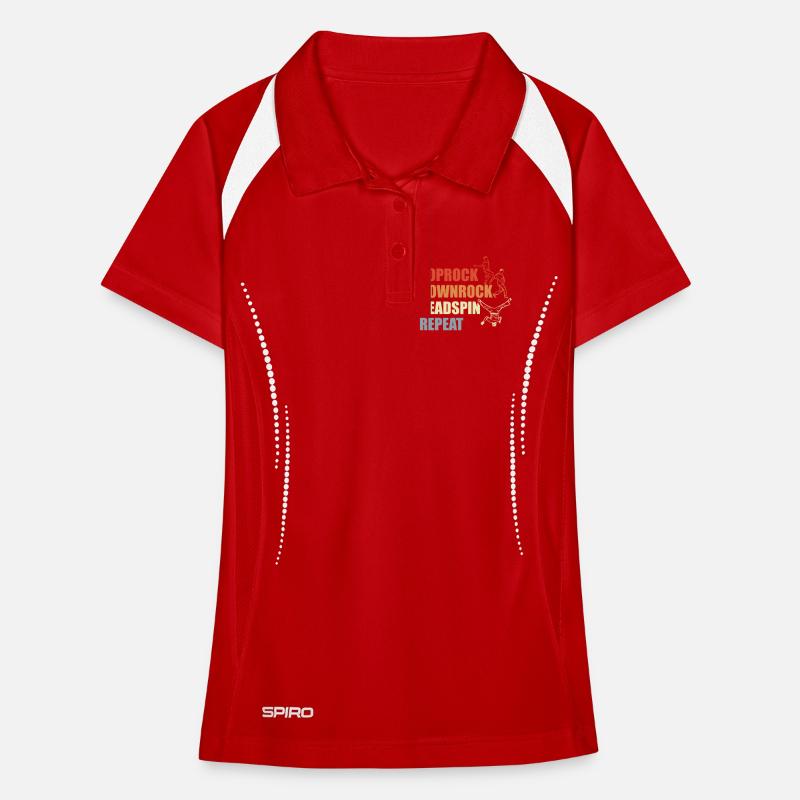 Breakdance Routine Women's Polo breathable