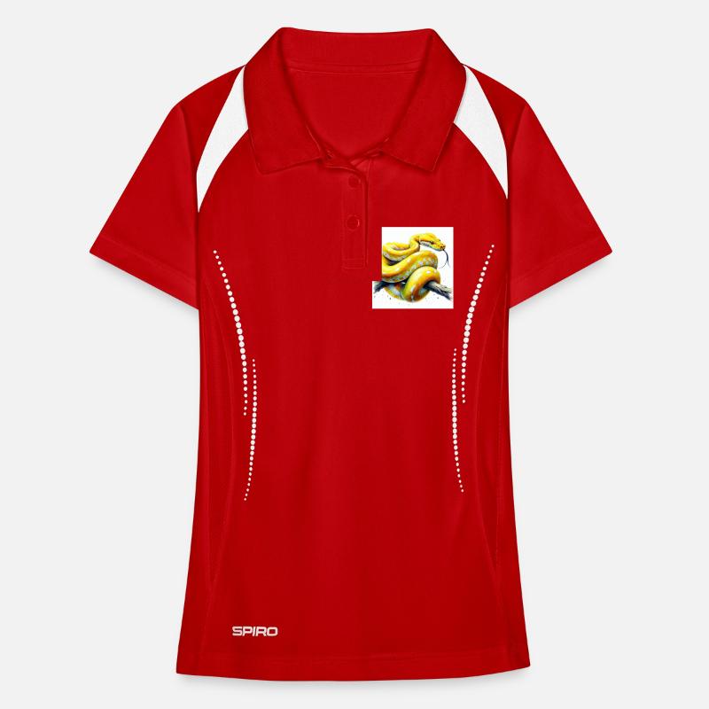 Yellow python Women's Polo breathable