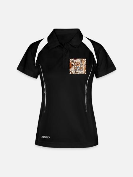 Dog Mom Leopard Print - Women's Polo breathable - black/white