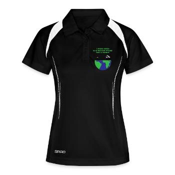 Planet Earth - Women's Polo breathable - black/white - Front